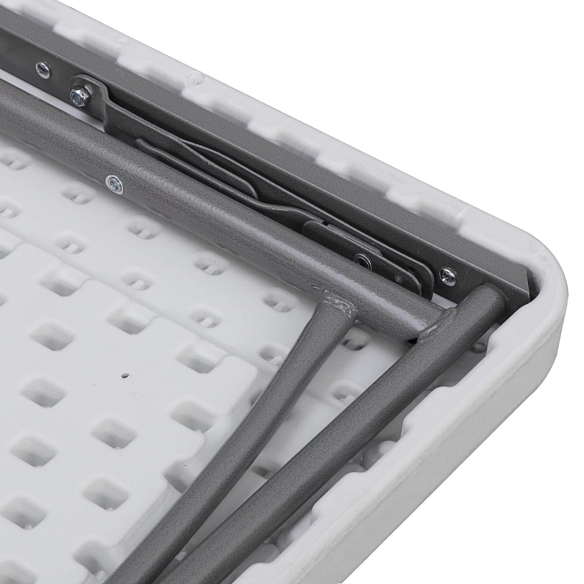 Portable Folding Camping Table White Plastic N5256