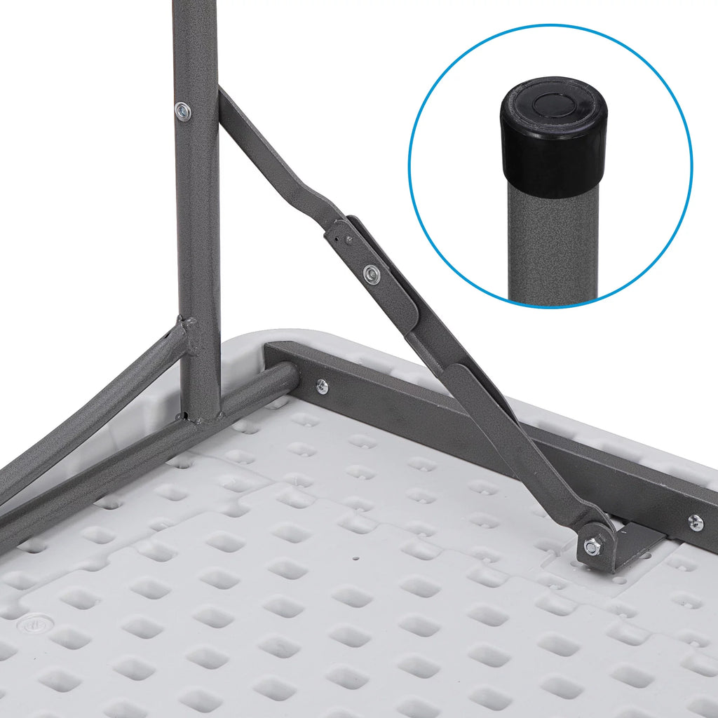 Portable Folding Camping Table White Plastic N5256
