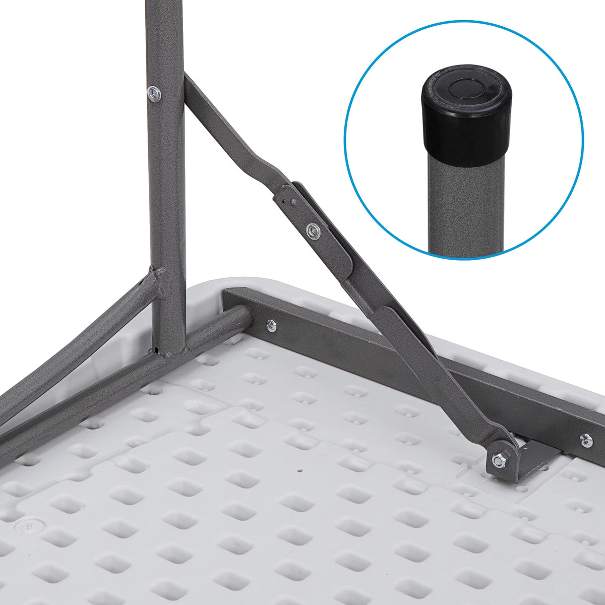Portable Folding Camping Table White Plastic N5256