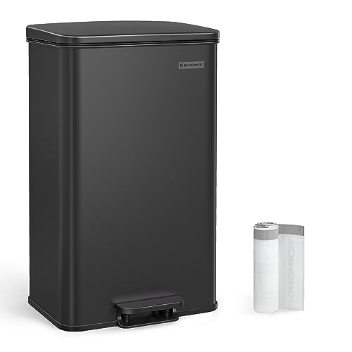 10.5 Gallon Stainless Steel Step Trash Can with Lid K2434