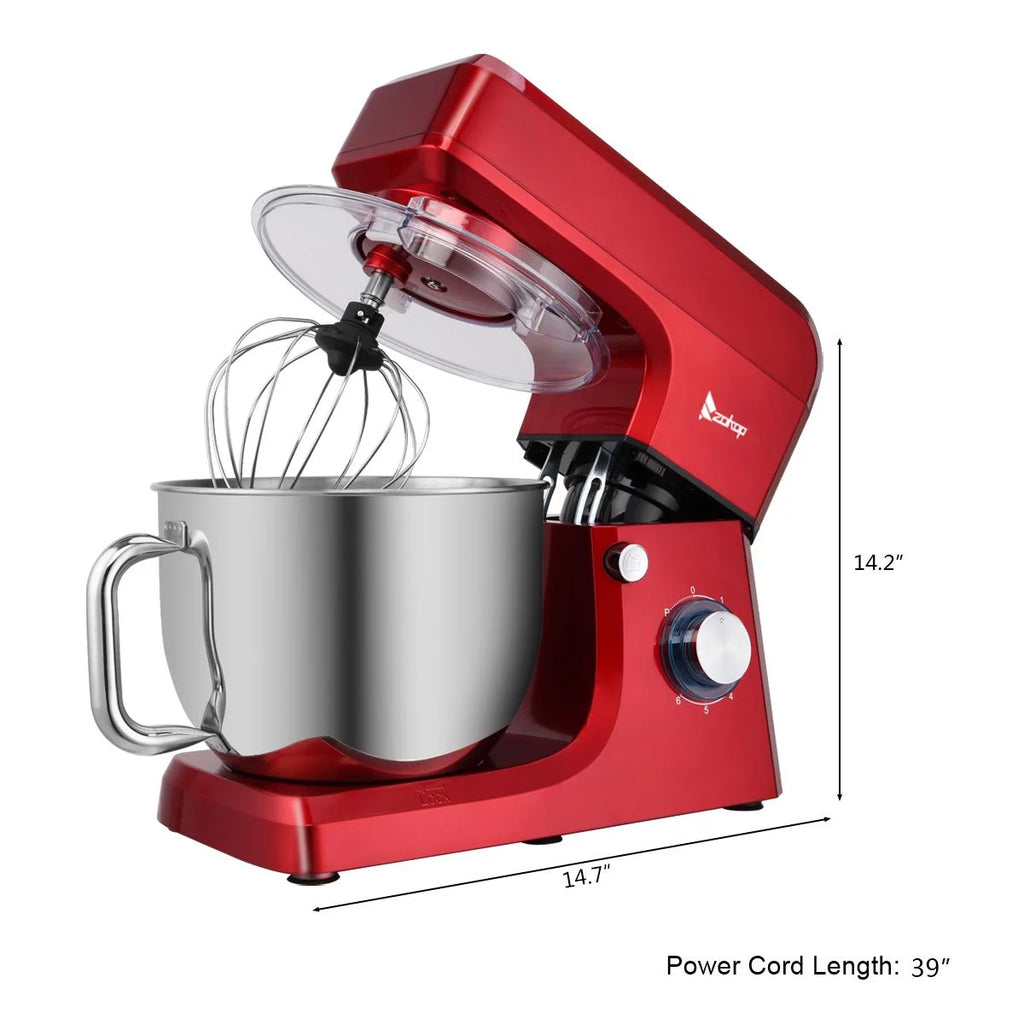 7L 660W Mixing Pot With Handle Red J8546