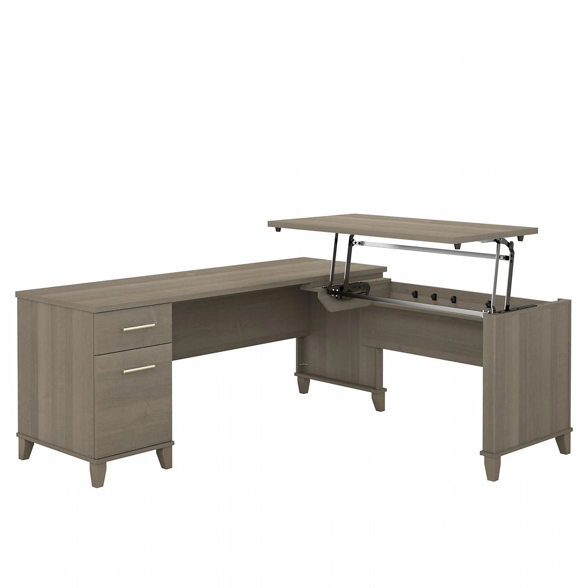 72" Sit to Stand L Desk V358