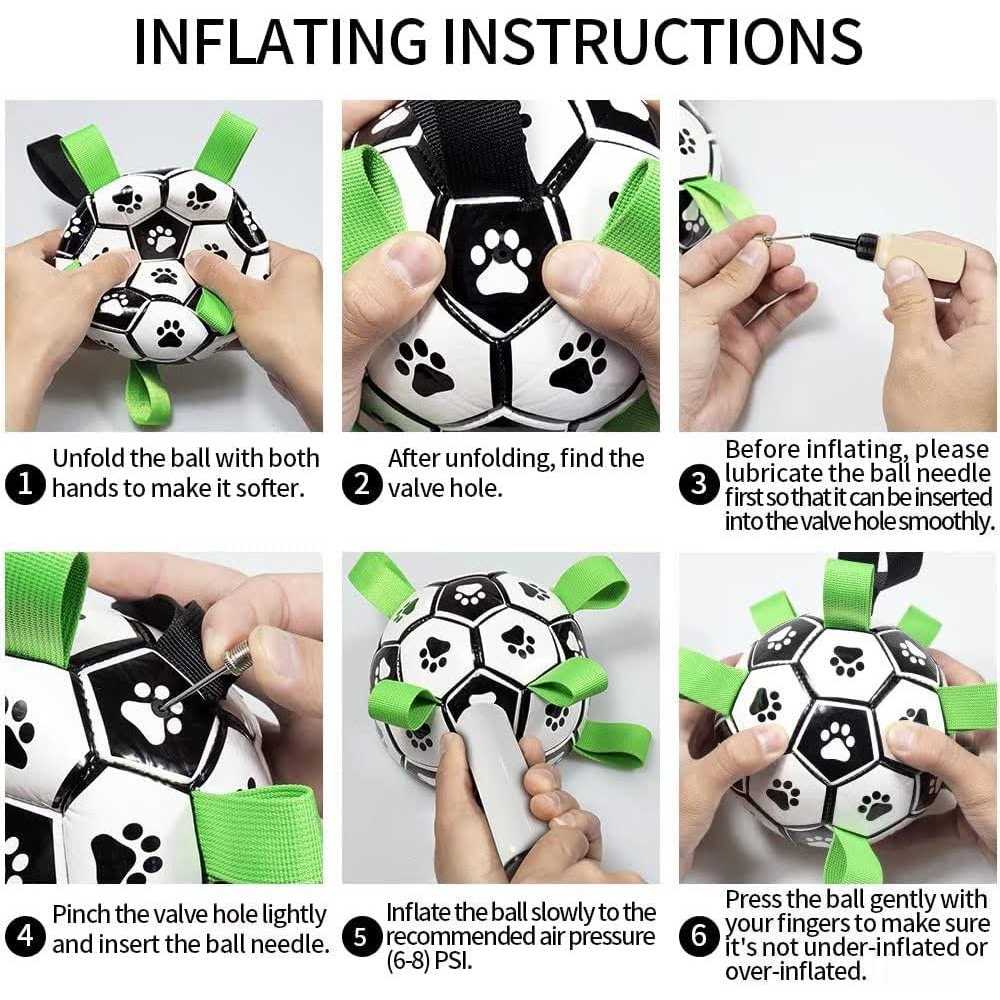 Dog Toys Soccer Ball with Straps M4201