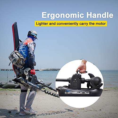 Black 12V 55LBS Bow Mount 54” Trolling Motor with Remote Control T160954