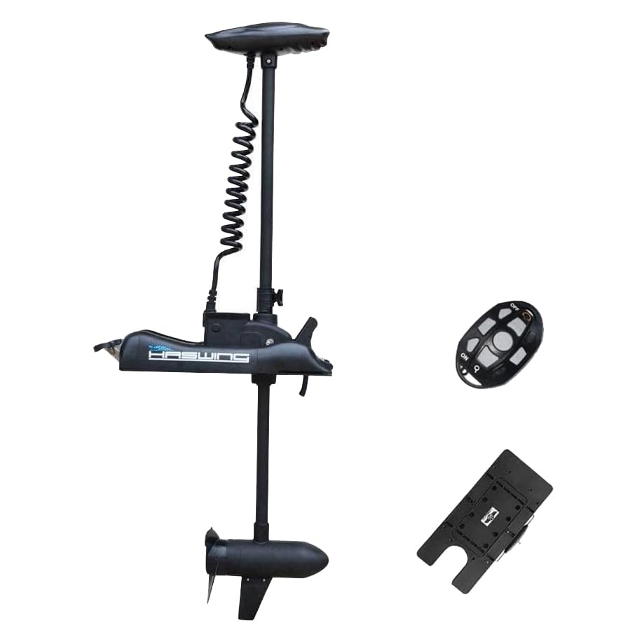 Black 12V 55LBS Bow Mount 54” Trolling Motor with Remote Control T160954