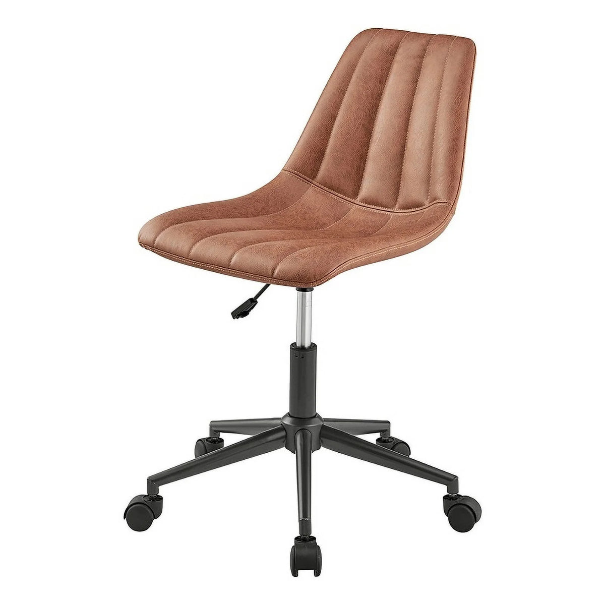 2-Piece Set Swivel Office Chair and Wood Desk E7319
