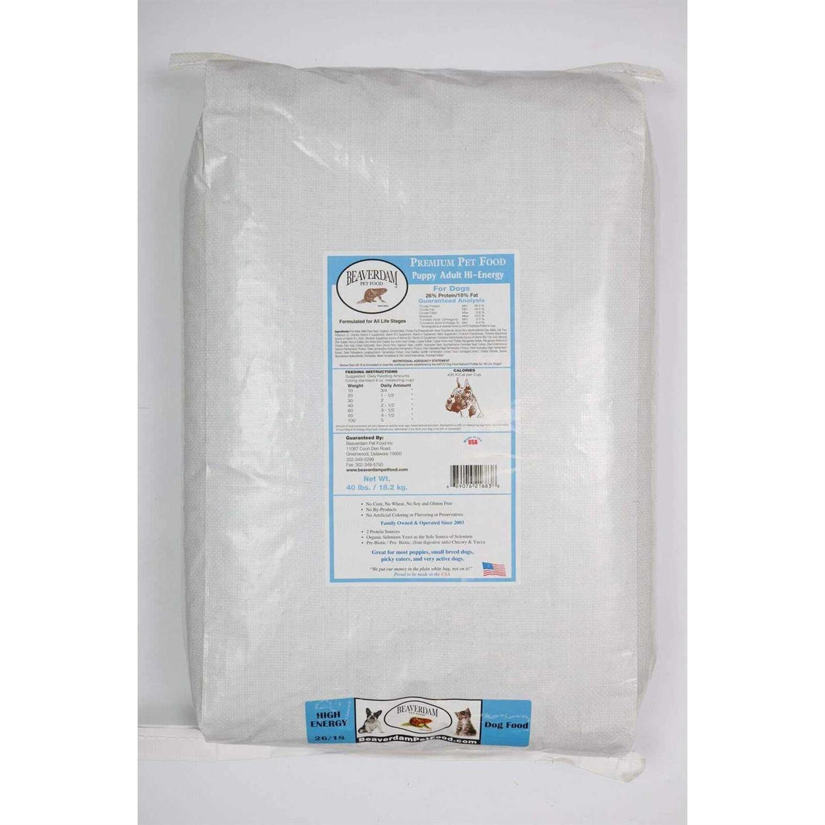 Pork and Chicken Dry Dog Food 40 lb C74268