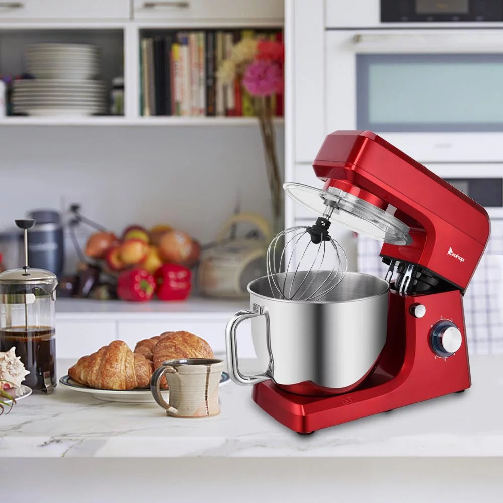 7L 660W Mixing Pot With Handle Red J8546