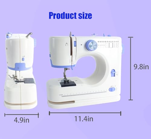 Portable Sewing Machine with 42 Pcs Sewing Threads Kit B27666