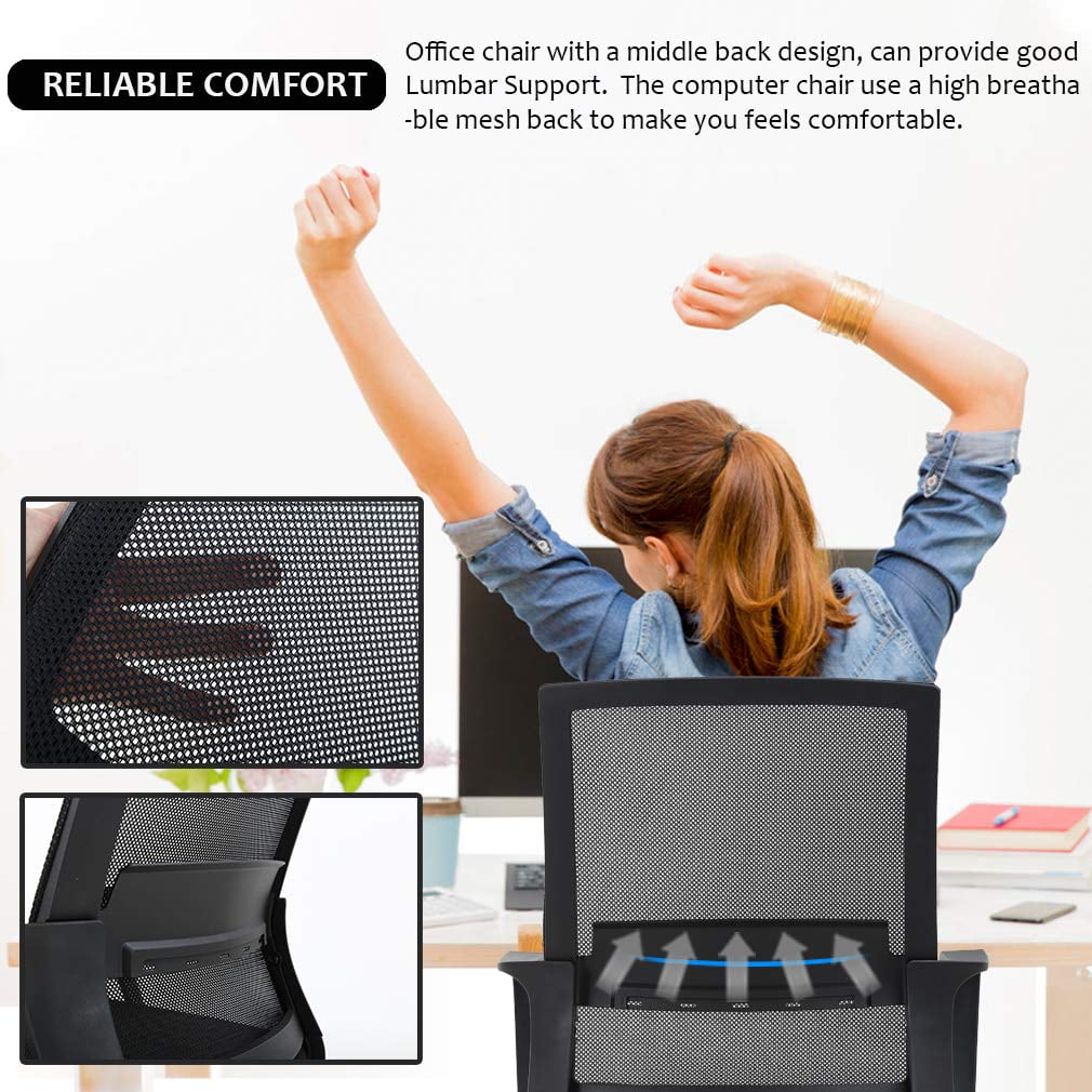 Black Ergonomic Mesh Office Chair E56069