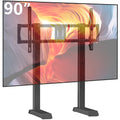 Black Alloy Steel TV Stand for 55 to 90 inch Flat Panel TVs P577