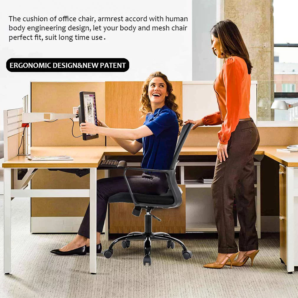 Black Ergonomic Mesh Office Chair E56069