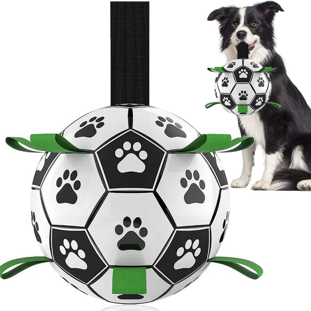 Dog Toys Soccer Ball with Straps M4201