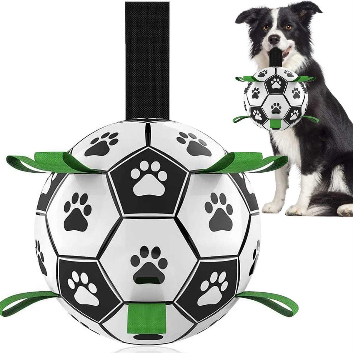 Dog Toys Soccer Ball with Straps M4201