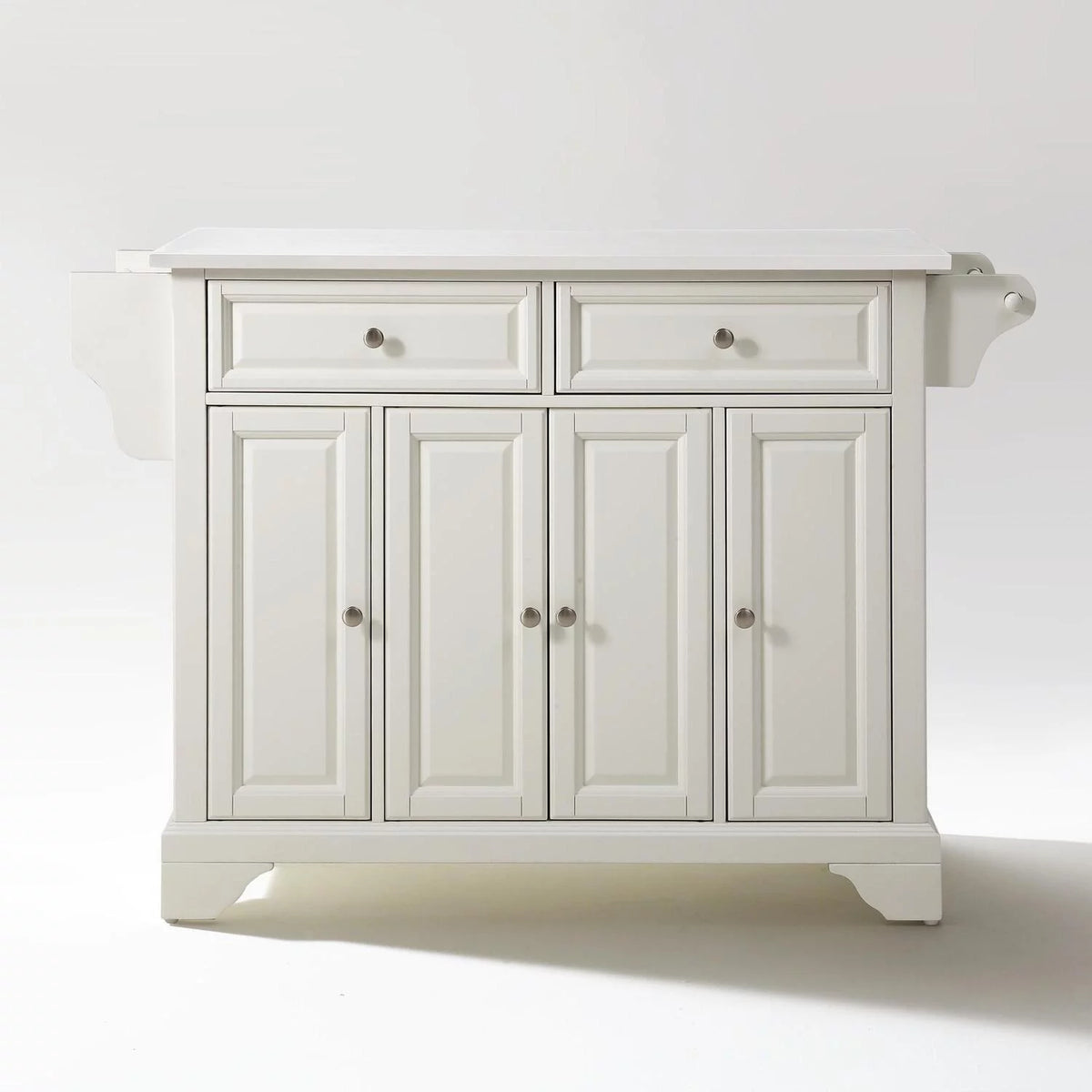 White Black Kitchen Island Cart S643