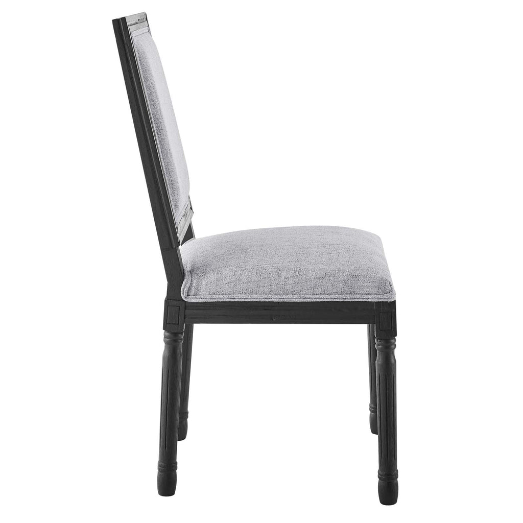 Black Light Gray Upholstered Fabric Dining Side Chair Z435483