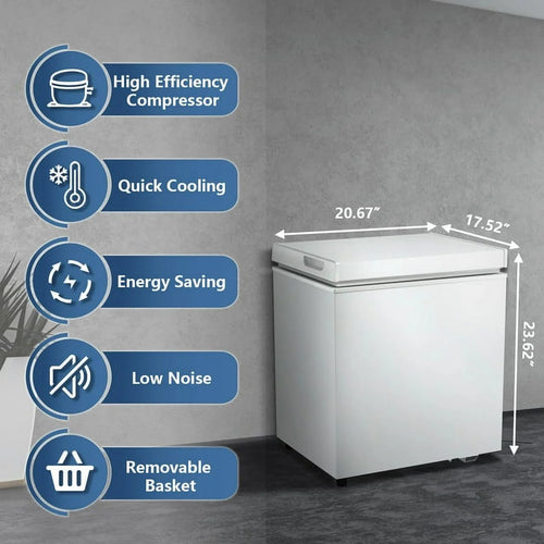 1.8 Cu.ft White Compact Freezer T1098