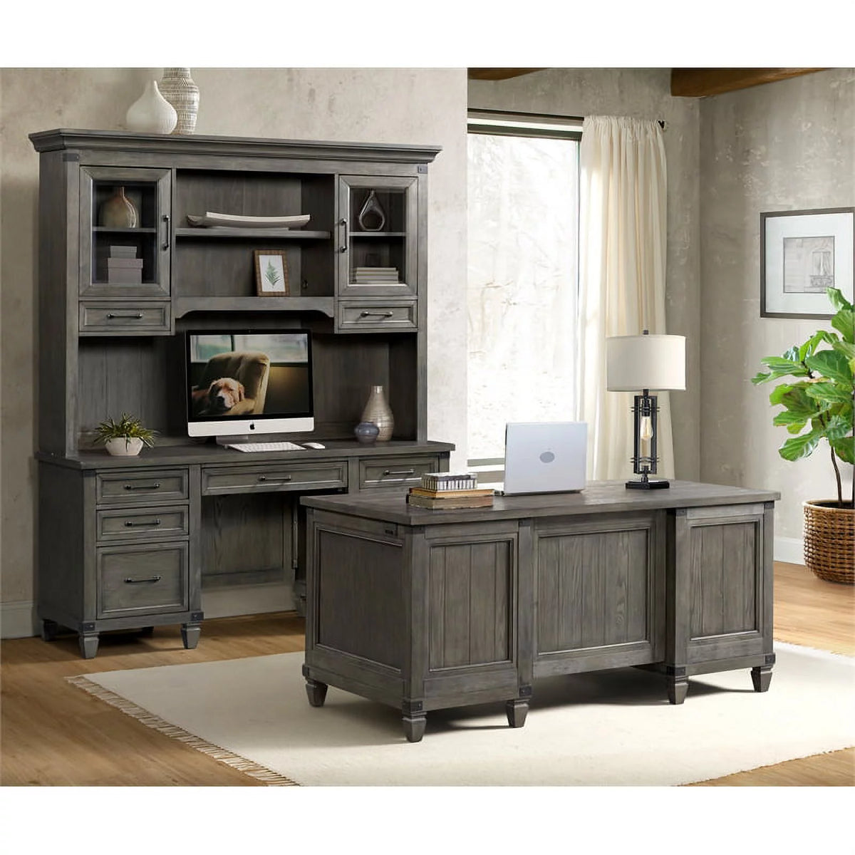 66" Wood Executive Desk S4249