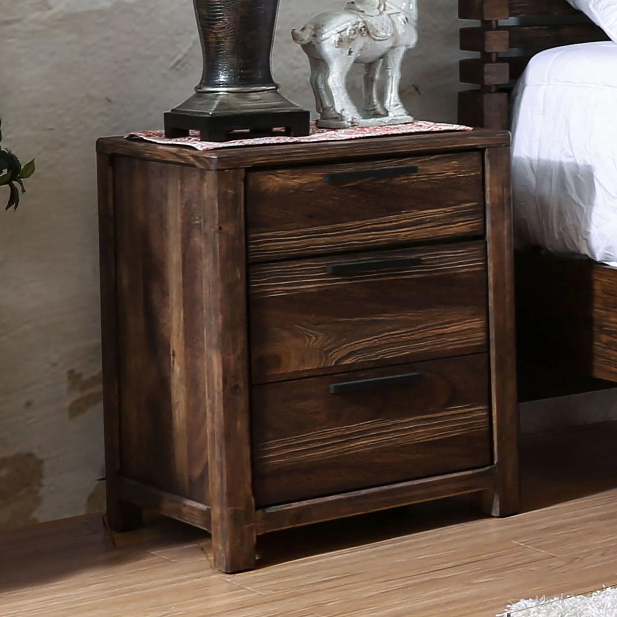 Queen Size 5pc Solid Wood Bedroom Furniture S2234