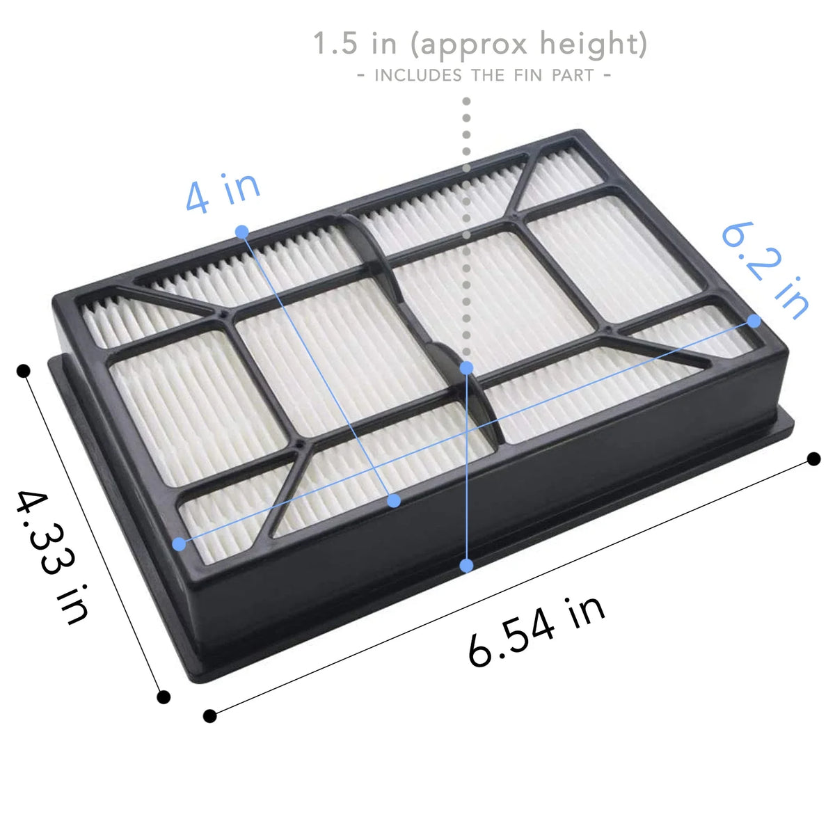 HEPA Media Filter 4 Pack F1329
