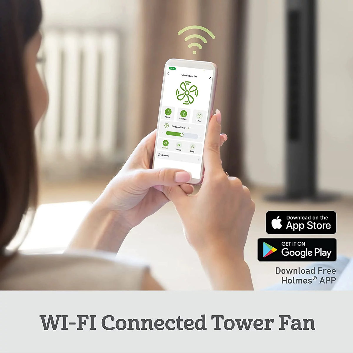 36" Smart WI-FI Connected Tower Fan V621