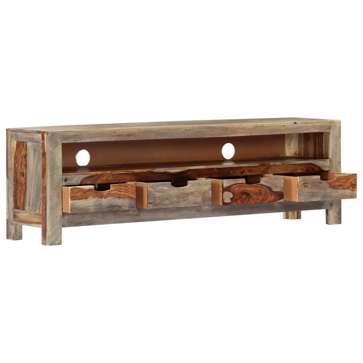 Sheesham Wood TV Cabinet with 4 Drawers E938634