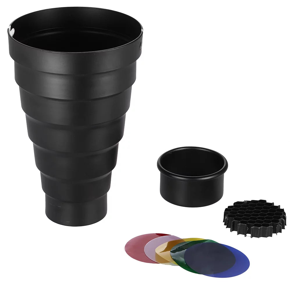 Snoot with Honeycomb Grid 5pcs Color Filter Kit R3715