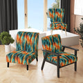 Upholstered Striped Accent Chair W526