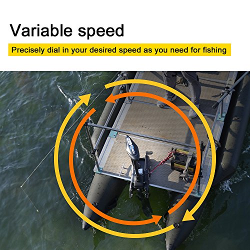 Black 12V 55LBS Bow Mount 54” Trolling Motor with Remote Control T160954