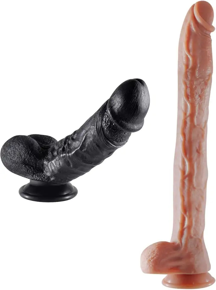 Realistic Dildo for Beginners (S) + 17.3 Inch Super Long Dildo S953820