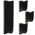 Black Steel Wall Mount Magazine Rack 15 Pockets A774