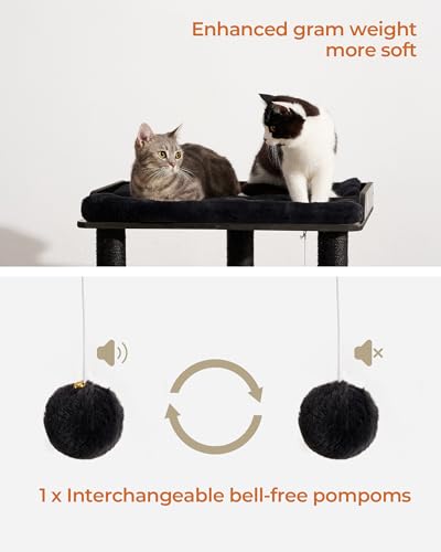 3-Tier Cat Tree Tower Condo with Sisal Scratching Posts D93804