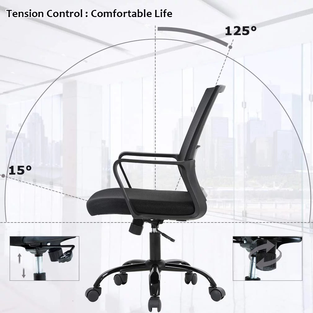 Black Ergonomic Mesh Office Chair E56069