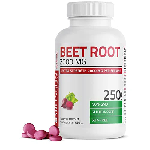 Beet Root 2000mg 250 Vegetarian Tablets K95831