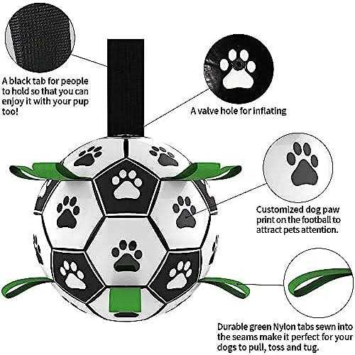 Dog Toys Soccer Ball with Straps M4201